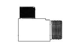 Pump 330-530 Elbow 90° Part 2-M/F Elbow