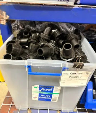 Fitting 1 1/2 BSP-1 1/4 Tail Straight Poly