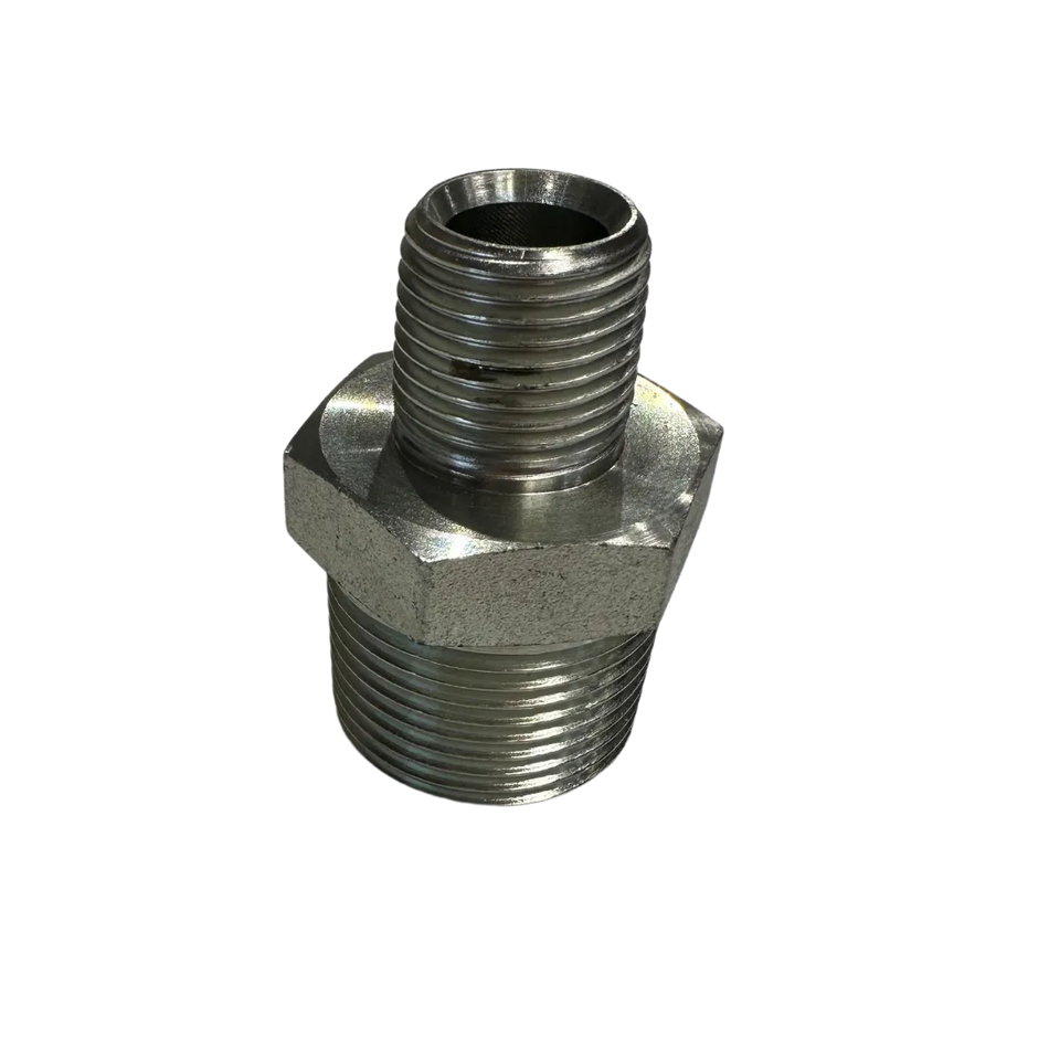 Fitting Hydraulic 1" x 1/2" Red Nipple Zinc