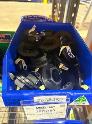 Fitting Poly Backnut 1" Large