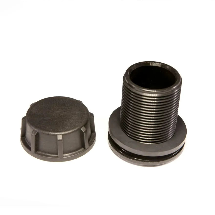 Fitting Tank Outlet with Cap 1 1/4"