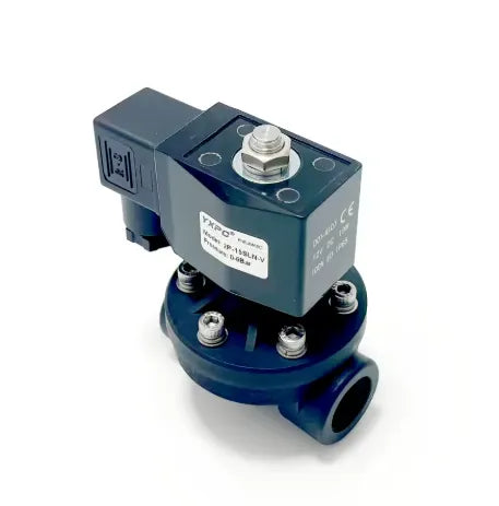 Valve Solenoid 1/2" Plastic 6Bar 12Vdc Viton Seal