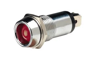 Light Pilot LED 12V Red Chrome