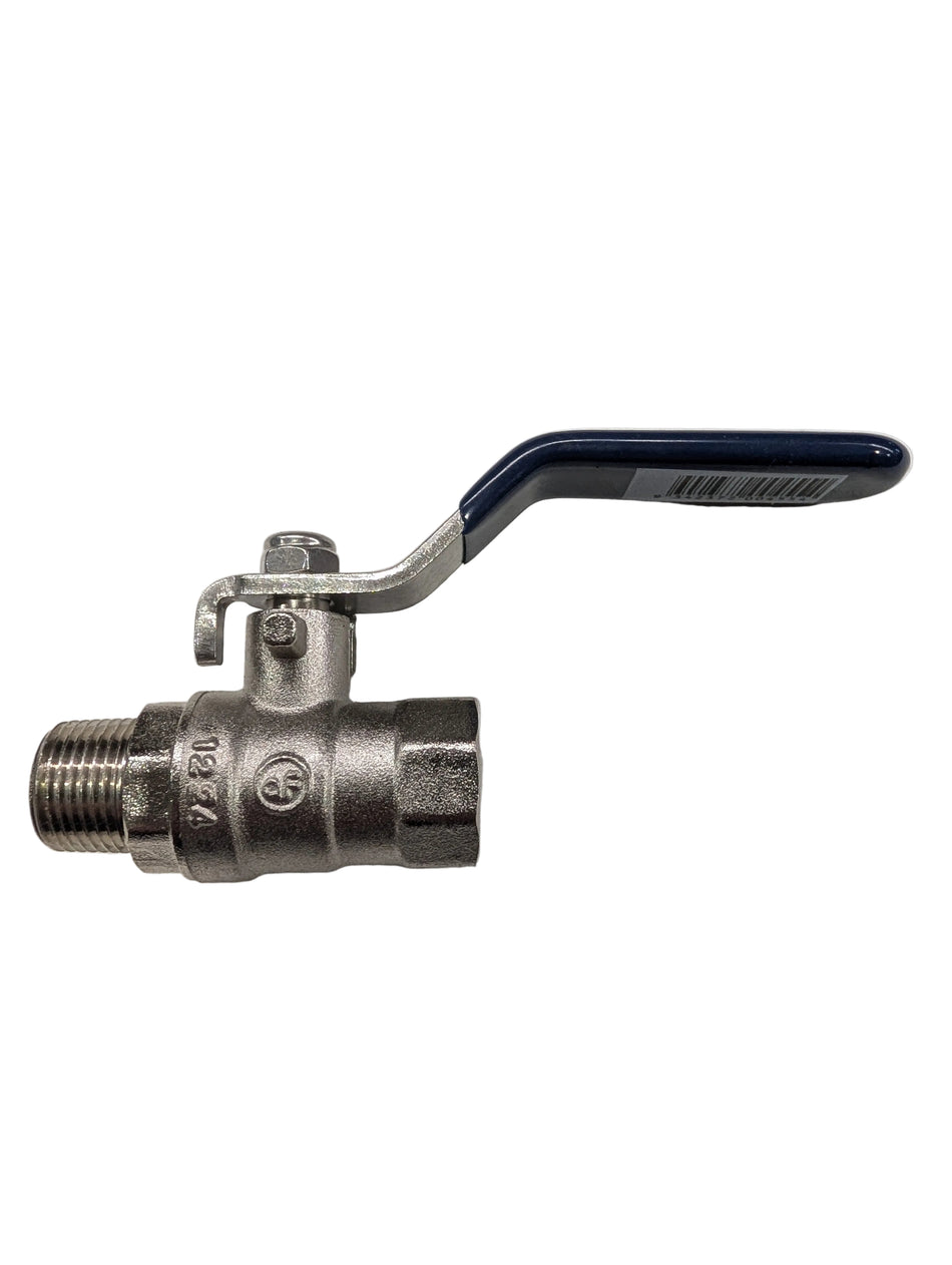 Valve Ball Brass 2 Way 3/8" M/F