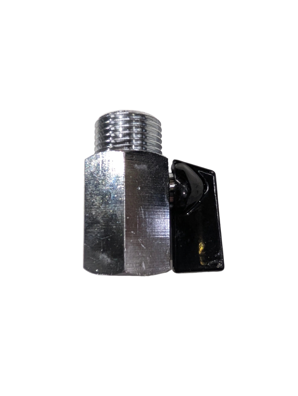Valve Ball Brass Mini M/F 2 way 1/2" Black Handle