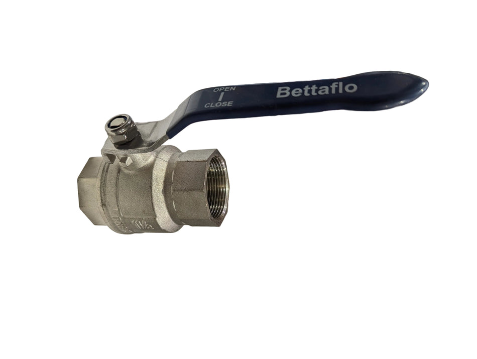 Valve Ball Brass 2 Way 1 1/2" F/F