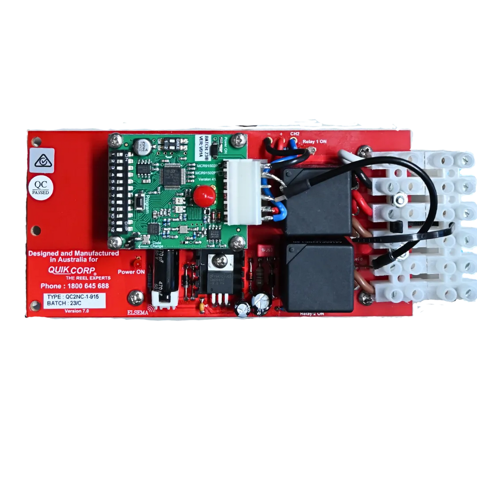 Radio Receiver - Double 915MHz - With modules and terminal block - With relays