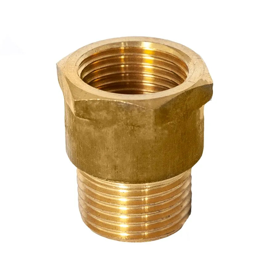 Fitting Adaptor 1/2"BSP M/F Brass