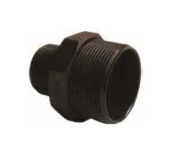 Fitting Poly Red Hex Nipp 1-1/2" x 1-1/4"