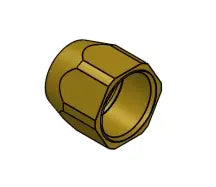 Fitting Comp Nut 1/2 OD x 3/8 ID